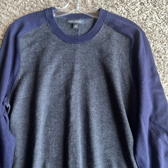 Banana Republic Extra Crew Neck Fine Marino Wool Pullover Sweater Size M - Picture 5 of 9